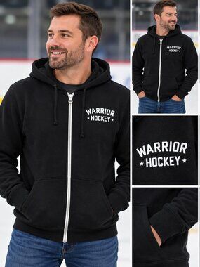 WARRIOR HOCKEY FULL ZIP HOODIE – MEN'S MEDIUM – NEW WITH TAGS